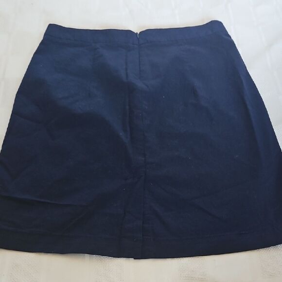 Blue Mini Pencil Skirt for Work - Picture 6 of 16